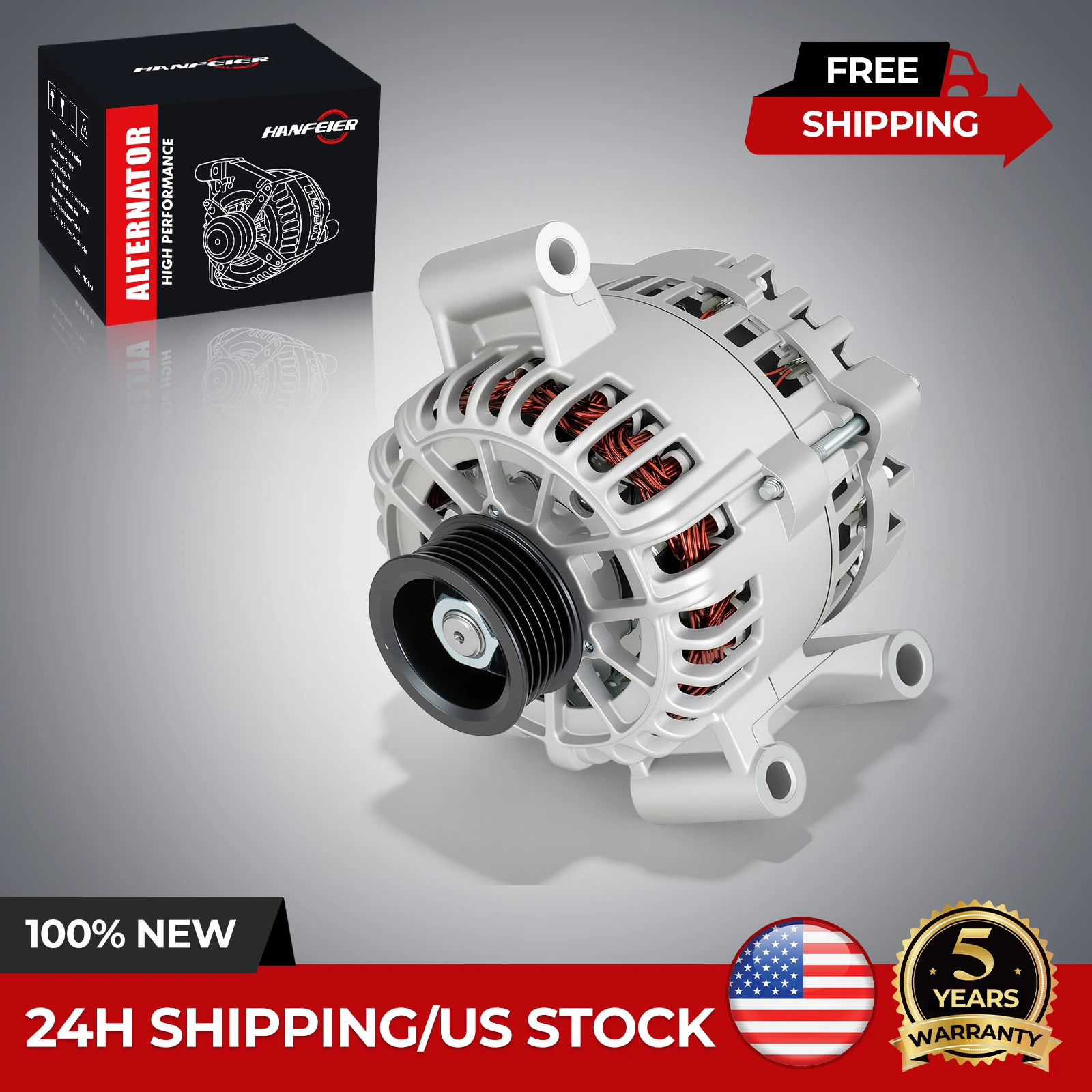 

Alternator For 3.0L Ford Escape Mazda Tribute 2001-2004 AJ03-18-300A; 400-14103