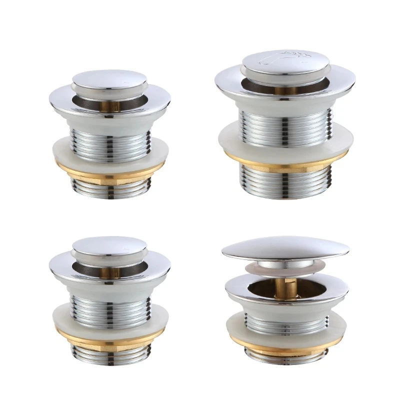 High Quality Brass Tub Stopper Basin Sink Siphon Home Pop-Up Bath Drain Plug Shower Room Drain Filter Bathtub Accessories 47mm