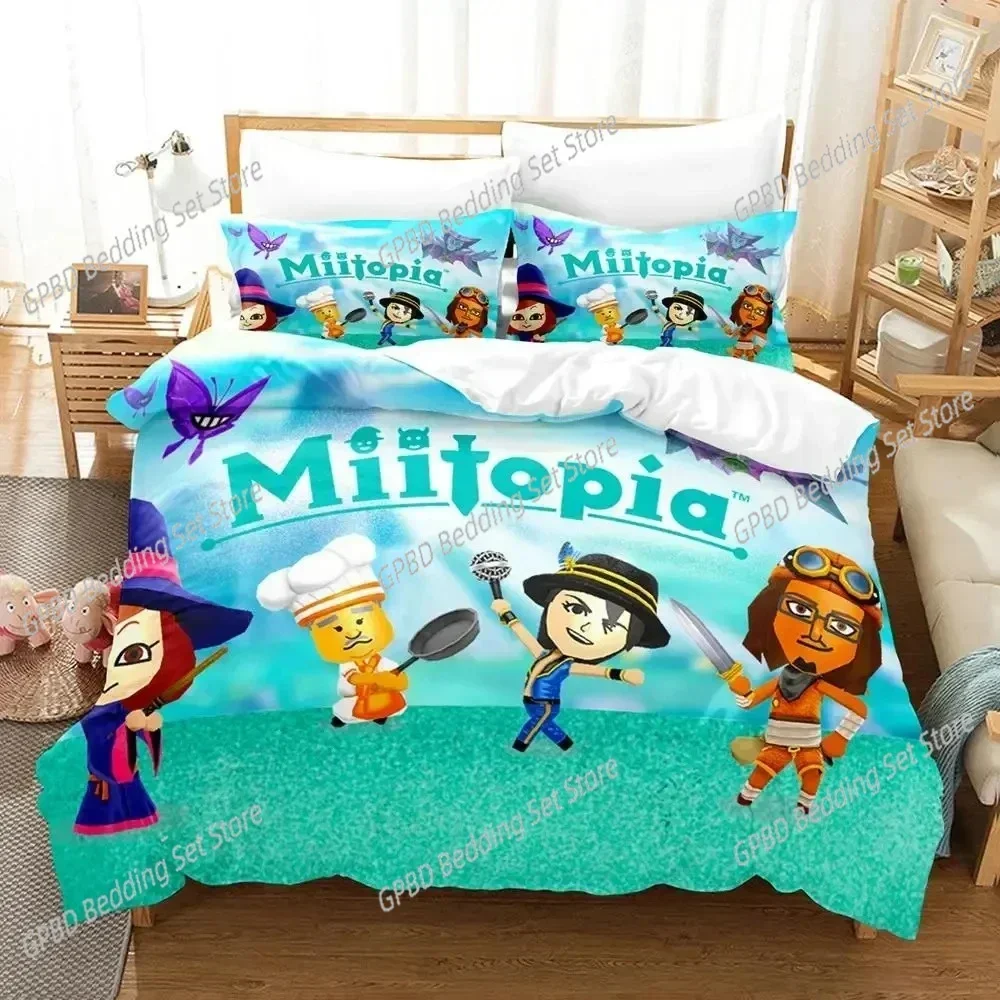 

Game Miitopia 3D NEW Duvet Cover Pillowcase Bedding Set Adult Boy Girl Bedroom Decoration Children Single Double Large
