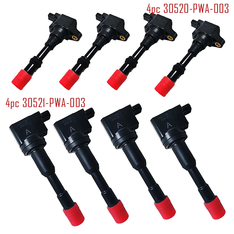 CM11-108 CM11-109 Front & rear Ignition Coil For HONDA CIVIC VII VIII JAZZ II 1.2L 1.3L 1.4LMOBILIO 1.5L 30521-PWA-003 CM11-112