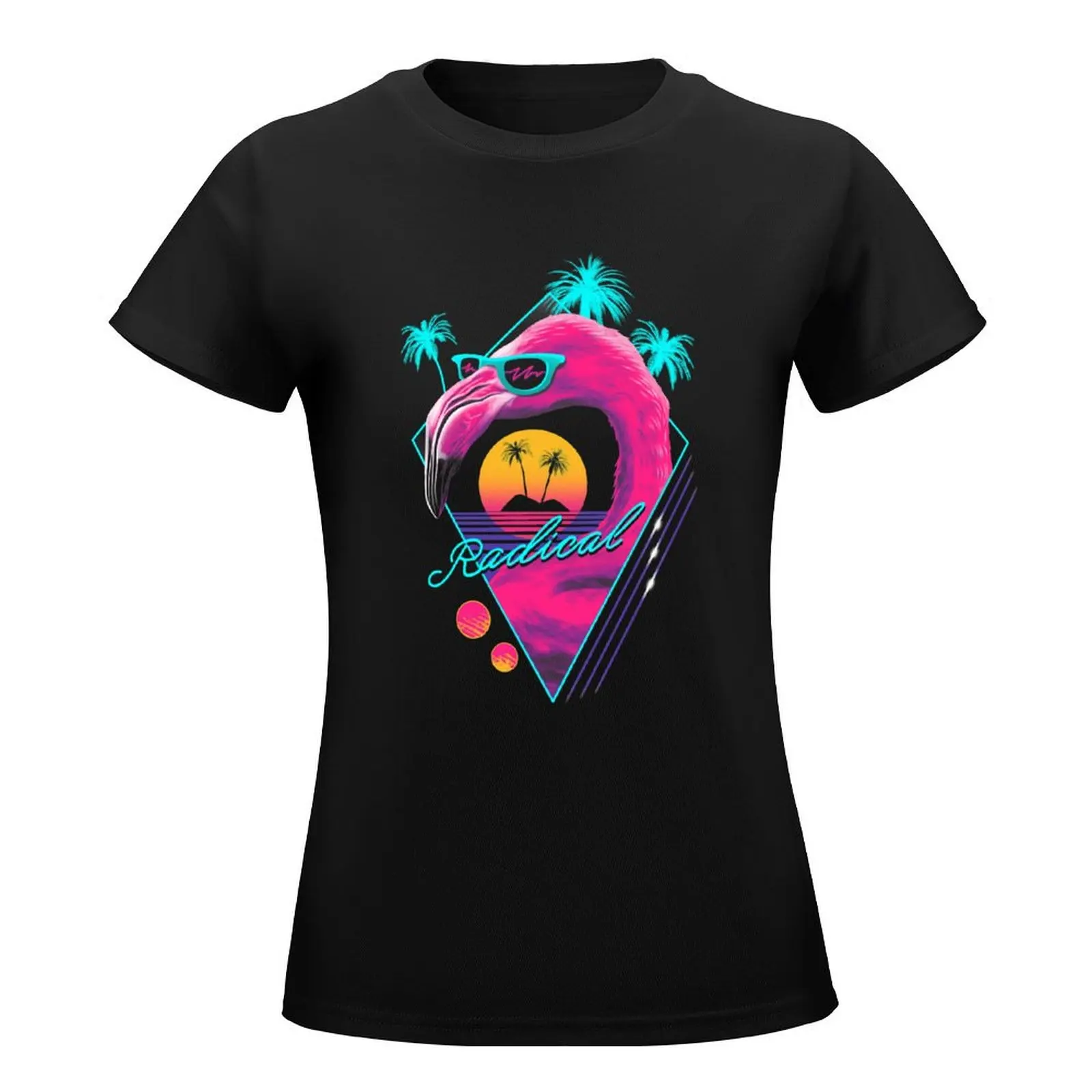 Rad Flamingo T-Shirt graphics shirts graphic tees hippie clothes western t-shirt dress for Women