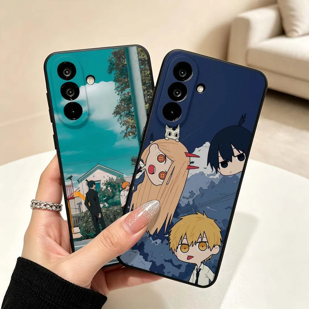 Cartoon Anime Denji Cover For Samsung Galaxy A73 A71 A56 A55 A54 A53 A52 A50 A40 A37 A36 A35 A32 A31 Phone Case