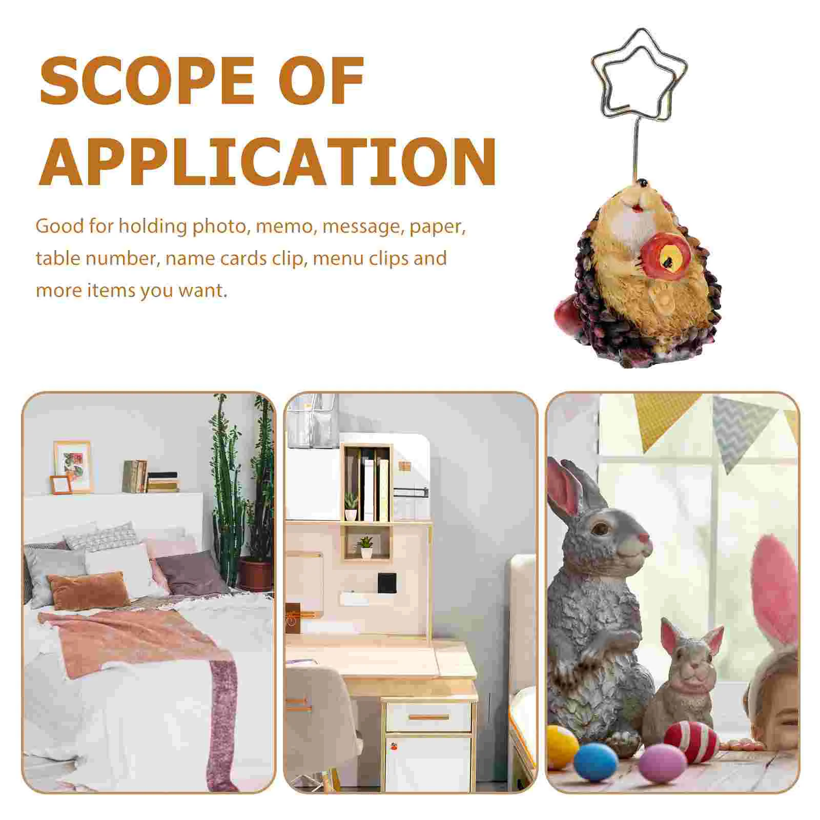 Little Hedgehog Notizhalter, Tischkartenhalter, Memo-Clip, The Animal Photo Number Business Display