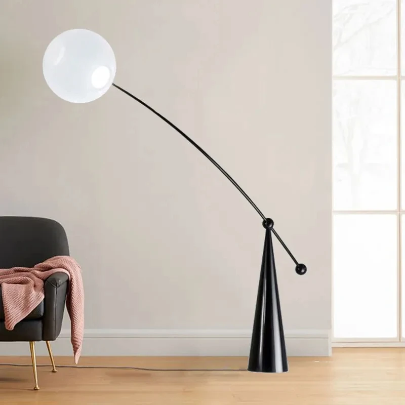 Imagem -04 - Nordic Modern Creative Fishing Floor Lamp Simples Led Remote Lamp Sala de Estar Quarto Estudo Hotel Lobby Arte Decoração 2024