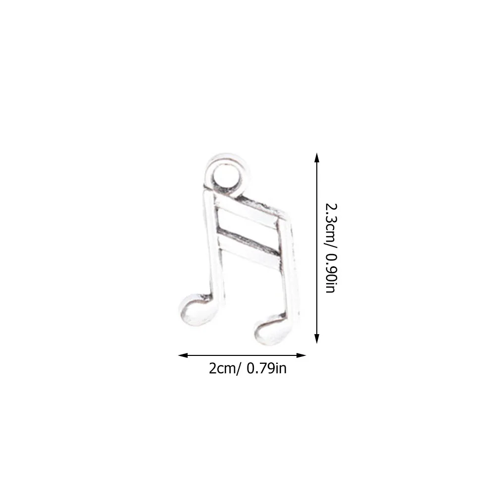 

90pcs Note Pendant Set Accessories for Necklace Keychain Anklet Cellphone Decor Charm Jewelry Making