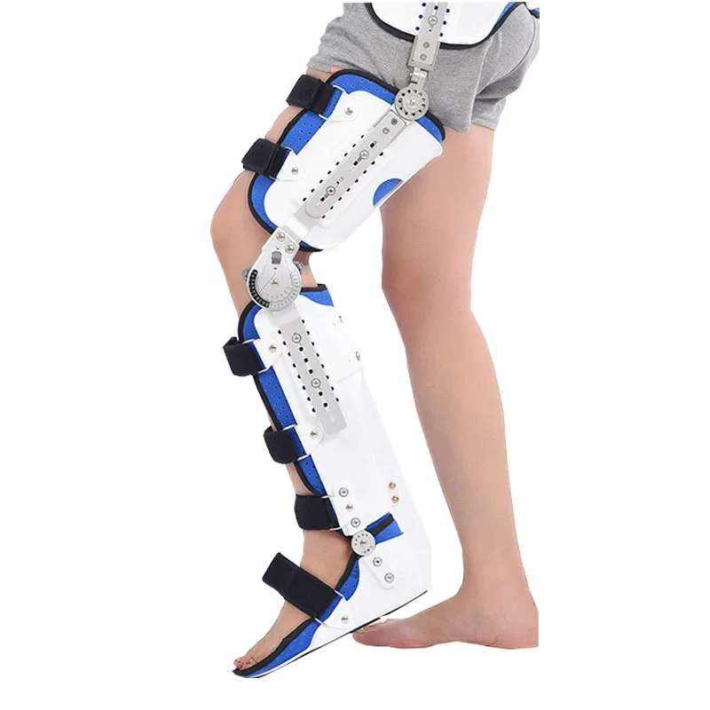 Knee Orthosis Large-Angle Adjustable Hip Knee Ankle Foot Hip Crotch Waist Knee Ankle Foot Joint Leg Fixed Support High Protector