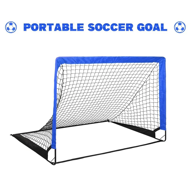 A69P-Tragbare Fußballtore für Kinder, 1er-Pack-Fußballnetz für Hinterhof, Jugend-Outdoor-Sportarten