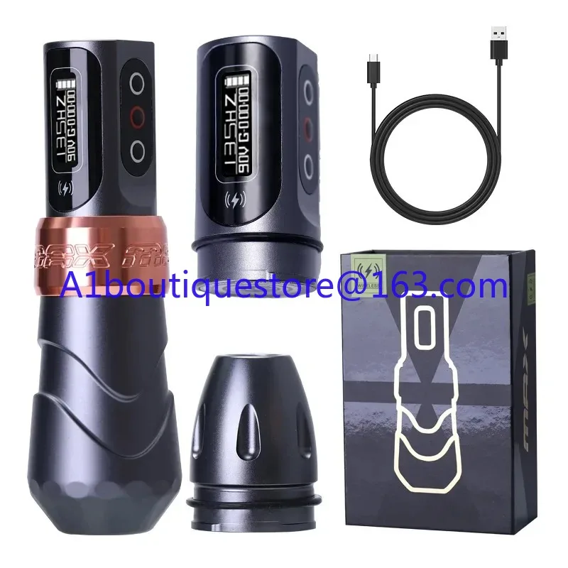 FK Iron Flux Max New Style Popular Professional Wireless Rotary Tatoo Machine Pen 3.5mm,4.0mm,4.6mm Stroke Art Home