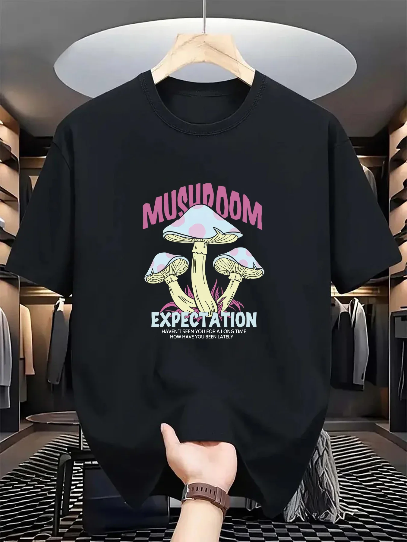 نمط جديد جاف كلاسيكي سليم صالح تنفس الرياضة عادية مطبوعة قصيرة الأكمام الرجال تي شيرت رحلات السفر ، أزياء الشارع #1