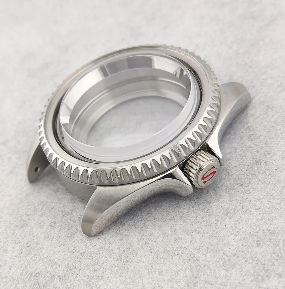 42mm Watch Case NH35 Case SKX007 Case Stainless Steel Sapphire Convex Glass Waterproof Case Suitable For NH35/NH36 Movement - view 2