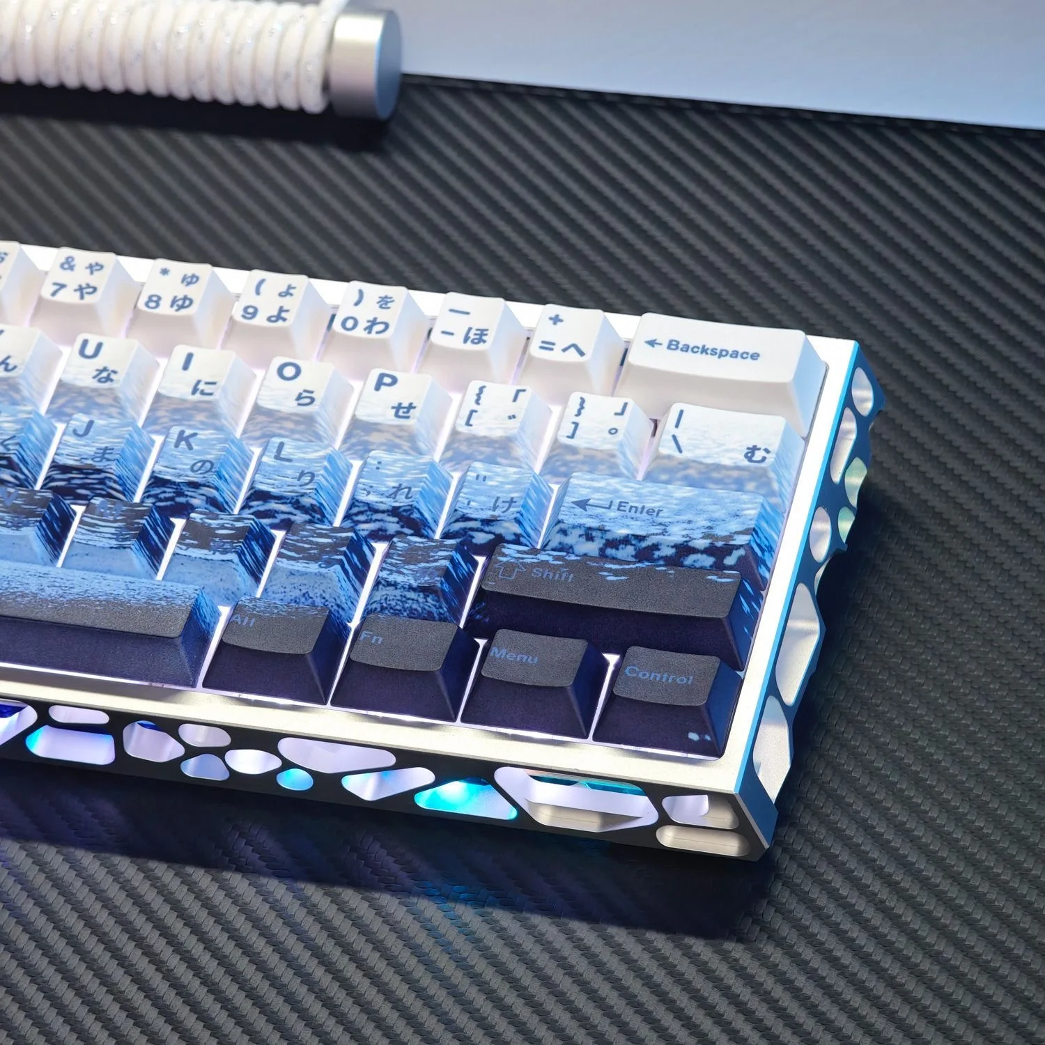 73 Keys Saber Keycaps Anime Key Cap Dye-sub Key Caps PBT Cherry Profile for Mechanical Keyboard Ace60/65/68
