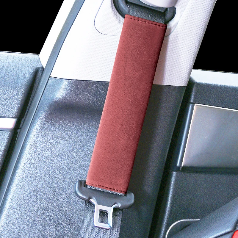 Extended Thick Suede Surface Safety Belt Shoulder Sleeve Auto Interior Protective Decor Cover