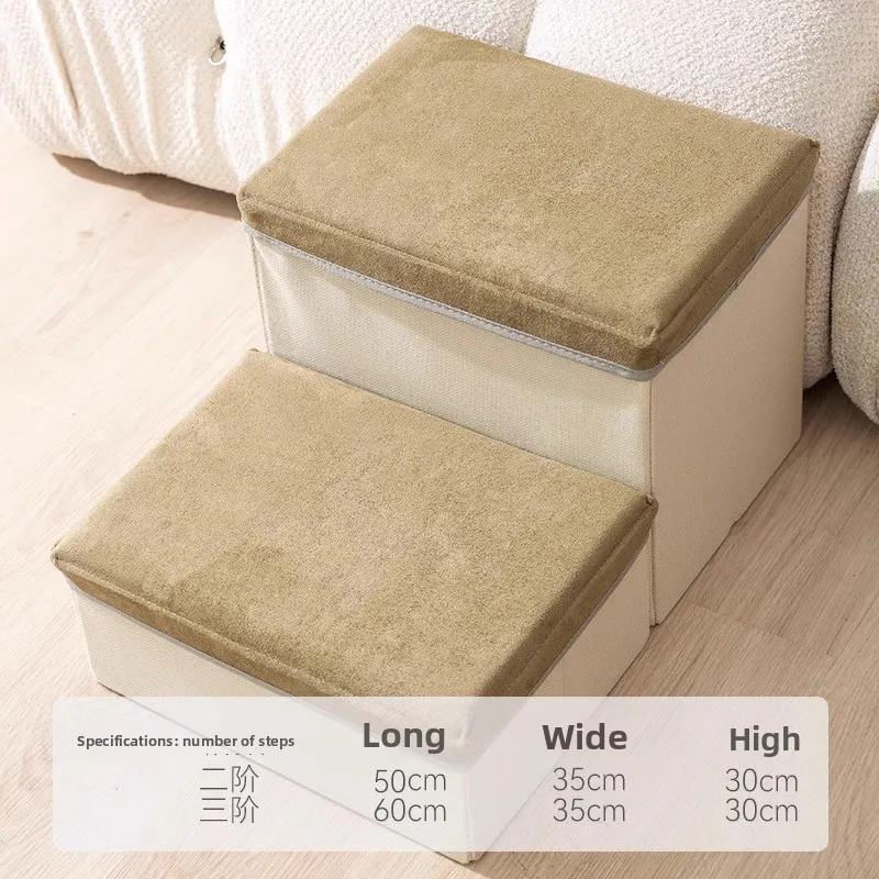 

Dog Stairs Pet Bed Slope Foldable Climbing Ladder Sofa Non-slip Small Dog Supplies