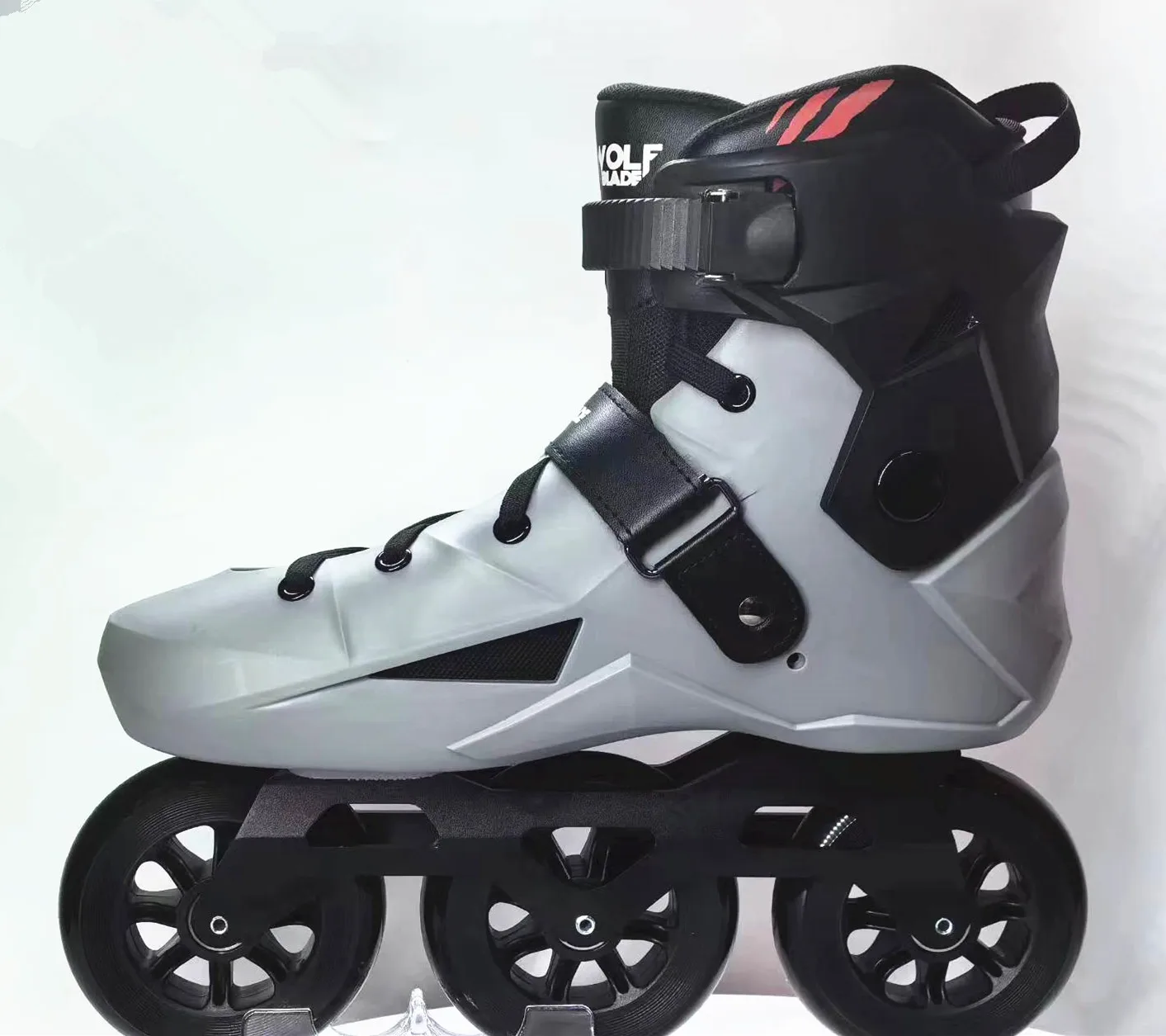 Customized fix size urban Racing  hard boot  patines  Ruedas roller 3 wheels  inline skates for adult