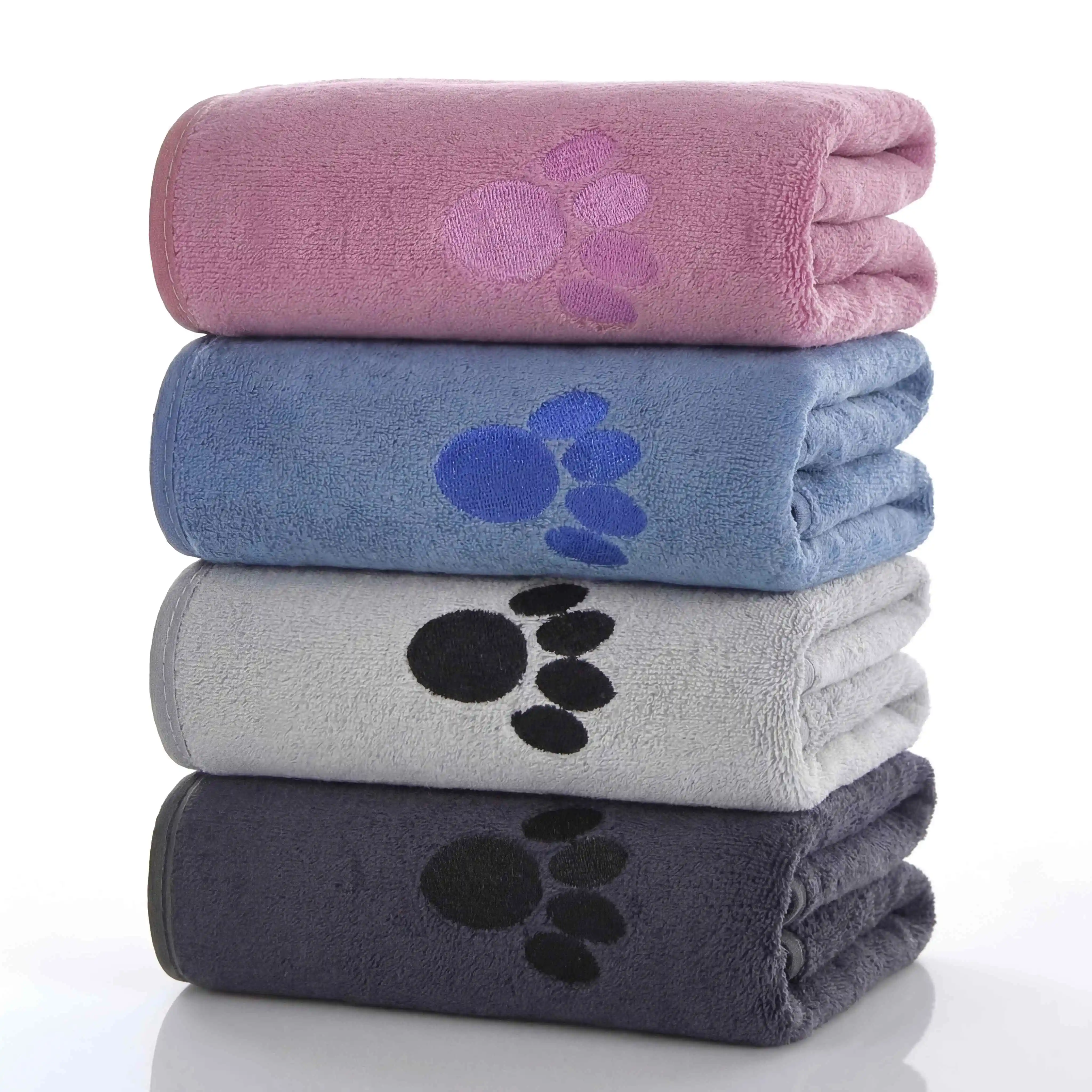 Toalha de Banho Super Absorvente para Cães e Gatos 50*100, Acessórios para Animais de Estimação, Manta para Gatos, Produtos para Cães, Toalha de Microfibra Macia de Secagem Rápida