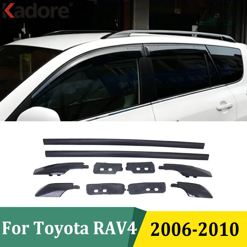 

For Toyota RAV4 RAV 4 2006 2007 2008 2009 2010 Aluminium Alloy Black Roof Rack With Screws Roof Luggage Carriers Baggage Holder