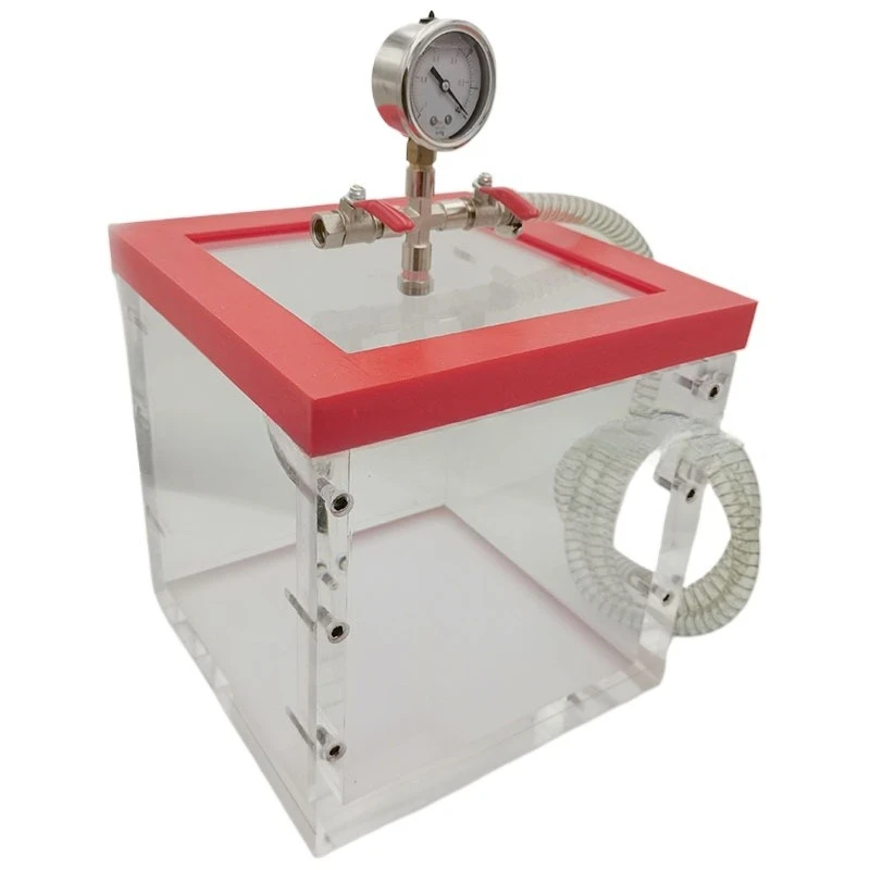 Vacuum box, laboratory sealed test box, transparent acrylic box 20 * 20 * 20CM test box 8 liters