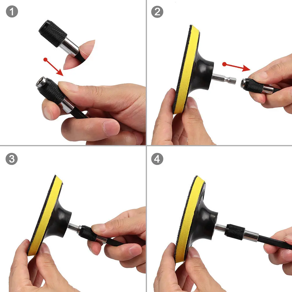 

19pcs Electric Drill Brush Attachment Set Yellow Nylon Hexagon Bristles For Bathtub Tile Grout Floor Shower Toilet Carpet