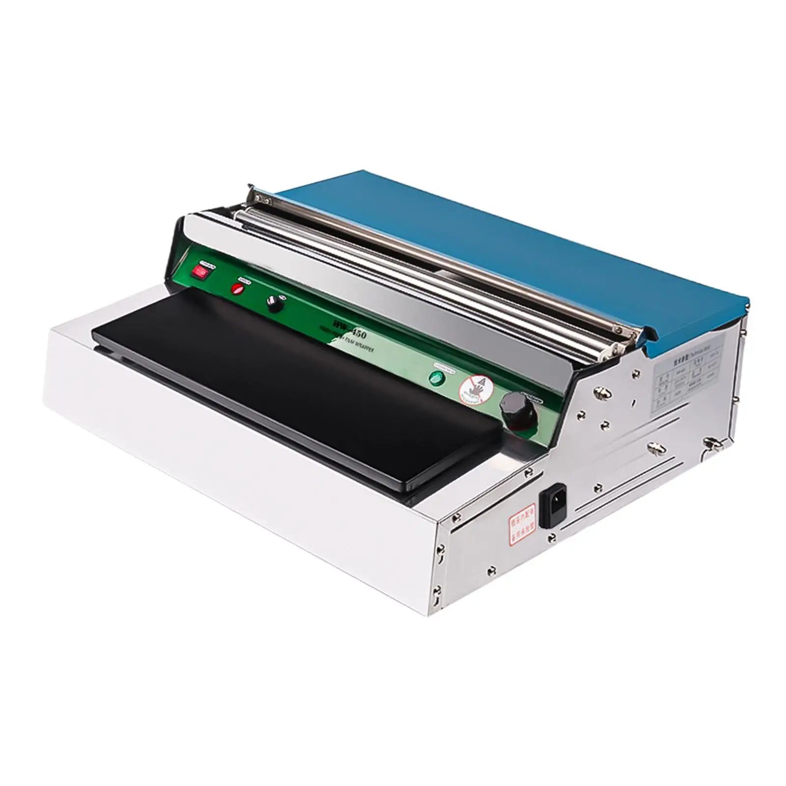 Hand Wrapping Machine Stainless Steel Efficient Portable Cling Film Machine for Food Fruit Supermarkets Food Factories Vegetable