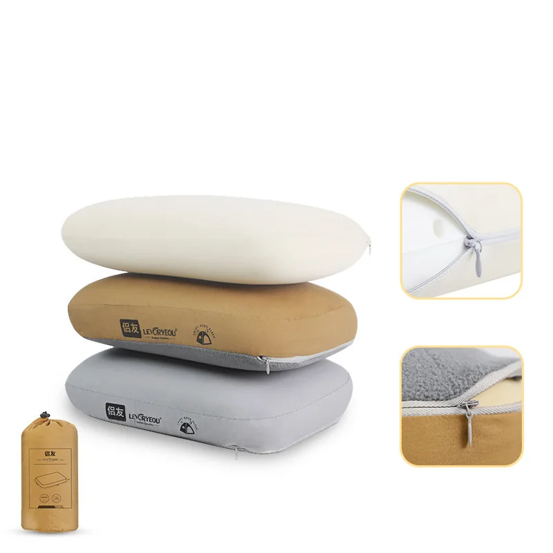 الذاكرة القطن وسادة عنق الرحم التخييم انتعاش بطيء وسادة المحمولة معدات التخييم في الهواء الطلق المشي لمسافات طويلة السفر سرير لوازم #2