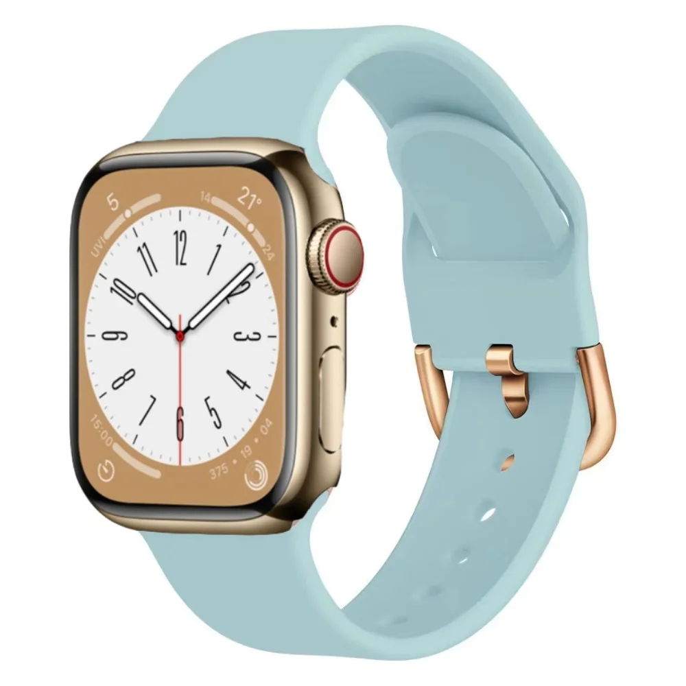 Pulseira de Silicone para Apple Watch, Nova Pulseira Esportiva, iWatch Series Ultra 8 7 6 5 4 SE, 45mm, 41mm, 49mm, 44mm, 40mm, 42mm, 38 milímetros