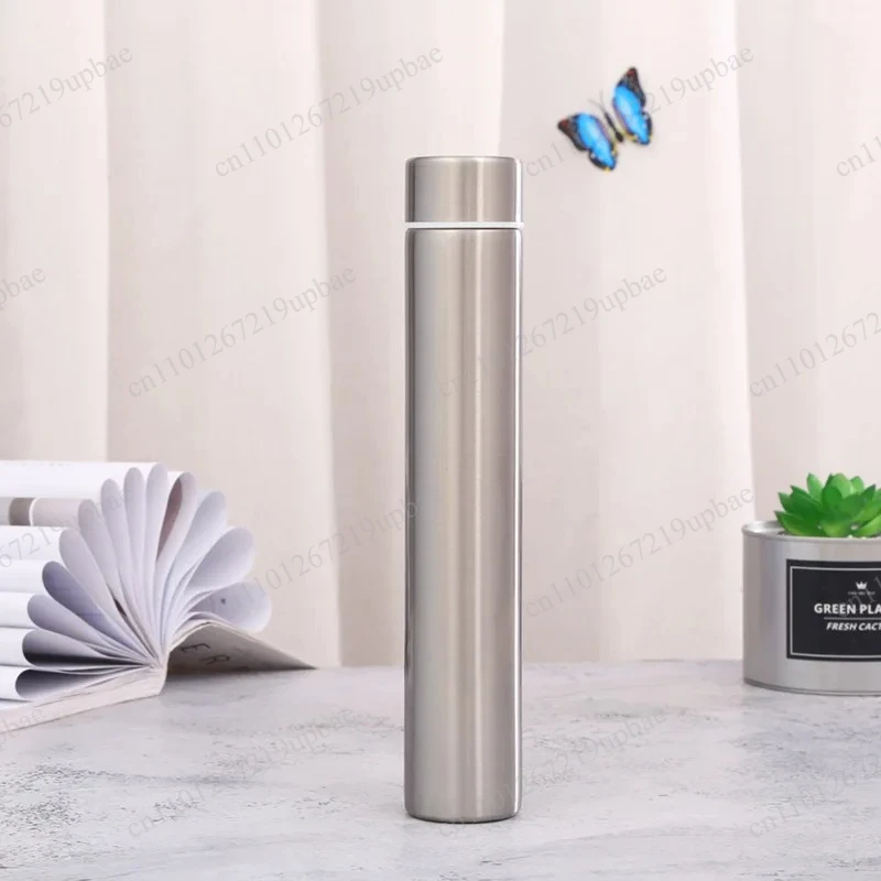Cute Slim Portable Water Bottle Vacuum Insulated Stainless Steel Thermos Leak Proof Reusable Handbag Flask