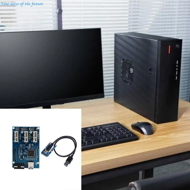 Graphics Card Mini PCIe to 3 PCIe Adapter Card Expand Your Device Potential with Mini PCIe to 3 PCIe Adapter Card E65A