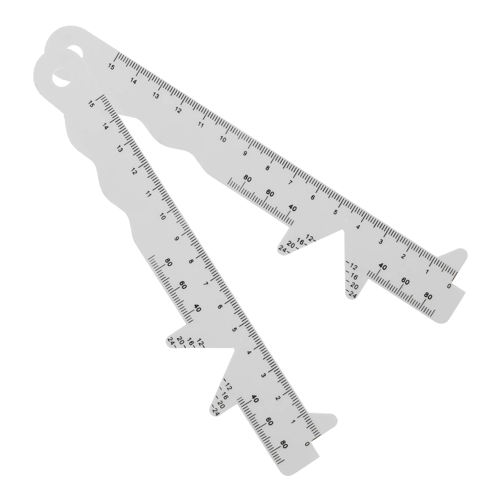 2 Pcs Pupil Distance Ruler Pupillary Optical Pupillometer Dedicated Measuring Accurate Multifunction Eyes