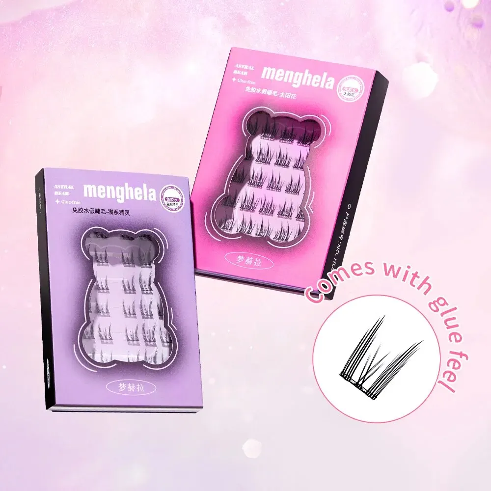 Fairy Glue-free False Eyelashes Easy To Rebound No Need To Remove Segmented Thin Stems Suitable For Novice DIY MENGHELA Eyelashe image 3