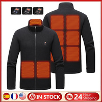 9 Heated Area Heated Insulated JACKETs USB Charging Heated Zip Up Coat 3 Gear Temperature Heating JACKETs Coat for Hiking Skiing