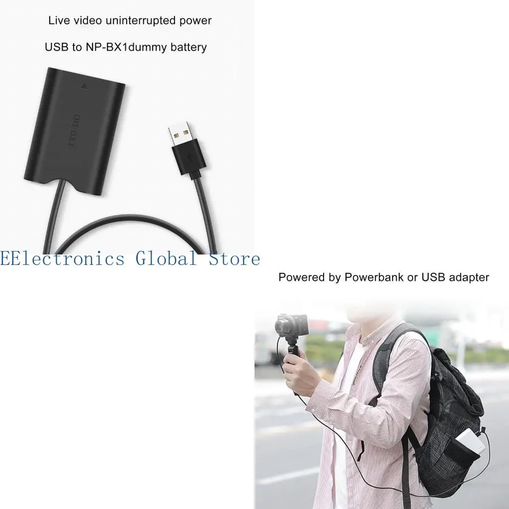 462B NP-BX1 Dummy Battery Camera Power Supply for DSC-RX1 DSC RX100