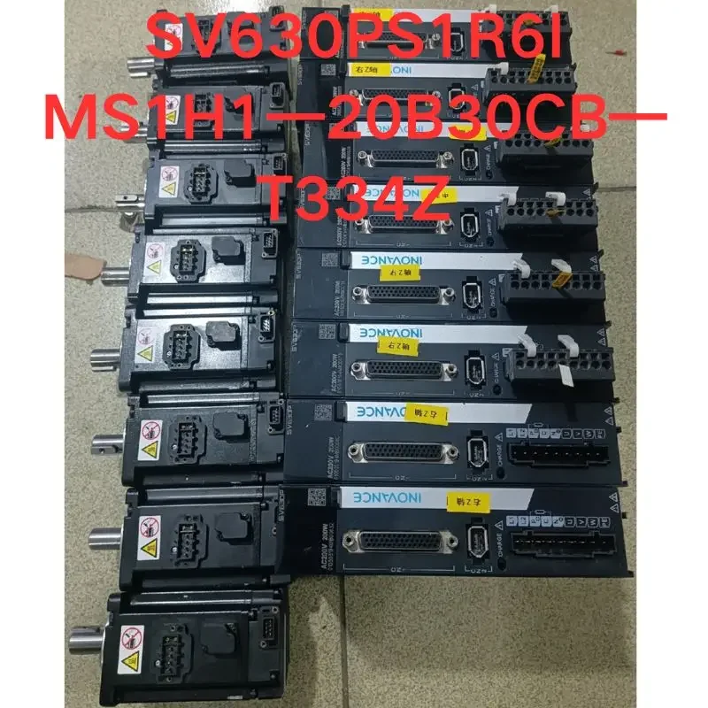 

Second-hand test OK 630P-0.2KW servo brake motor complete set SV630PS1R6I，MS1H1—20B30CB—T334Z