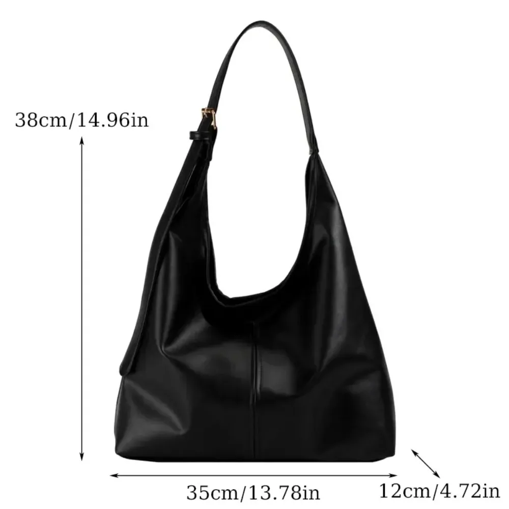 Womens Vintage Pu Leather Tote Bag Large Capacity Wear Resistant Handbag Multi Function Shoulder Bag For Office Daily Commute