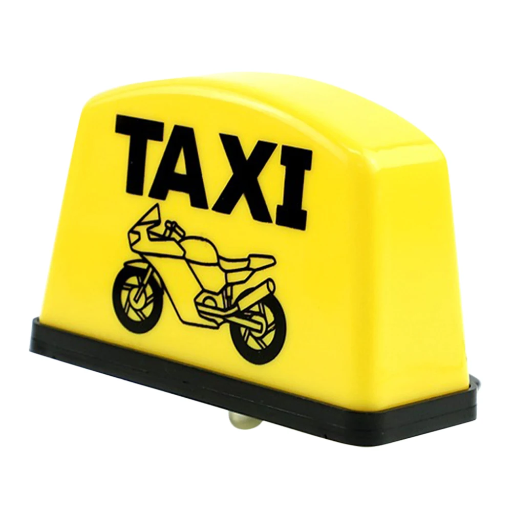 

12V Yellow Mirror Mount Motorcycle Decorative Lights Waterproof Taxi Indicator Signal Cab Lamp Universal Rear Ceiling Led Light