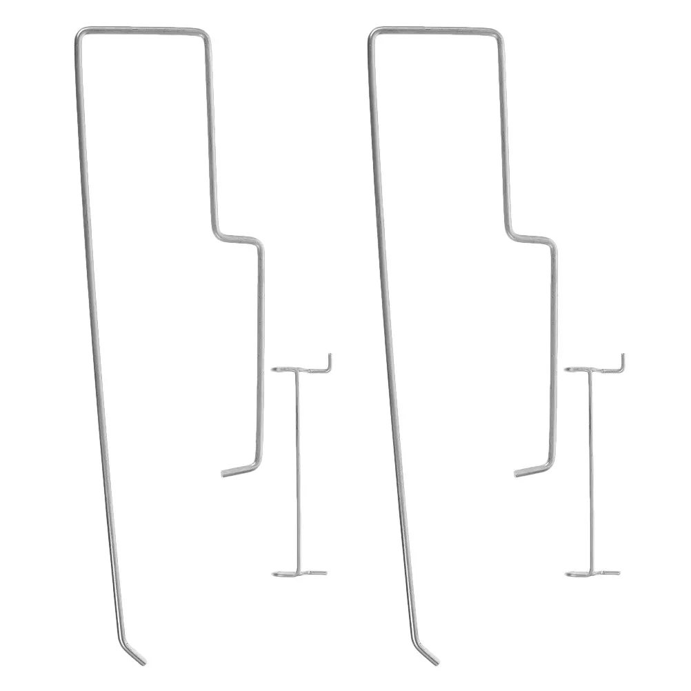 2Pcs Metal Wall Mount Pegboard Hooks Holder Organizer For Paper Towel Holder For Garage Kitchen Organizer Heavy