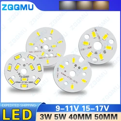3W 5W LED PCB Board 32MM 40MM 50MM Light Board DIY Aluminum PCB Light Bulb Light Source 5730 SMD Light Board