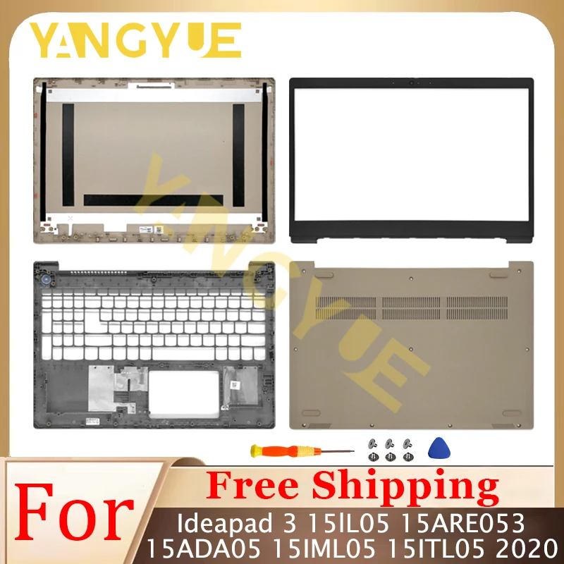 New Case For Ideapad 3 15IIL05 15ARE05 3-15ADA05 15IML05 15ITL05 2020 Replace LCD Back Cover/Front Bezel/Palmrest/Bottom Case