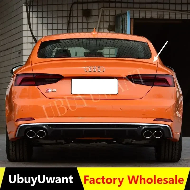 

UBUYUWANT Car Rear Trunk Spoiler High Quality ABS Material Primer Color Car Tail Wing Decoration For Audi A5 2017 2018 2019 2020