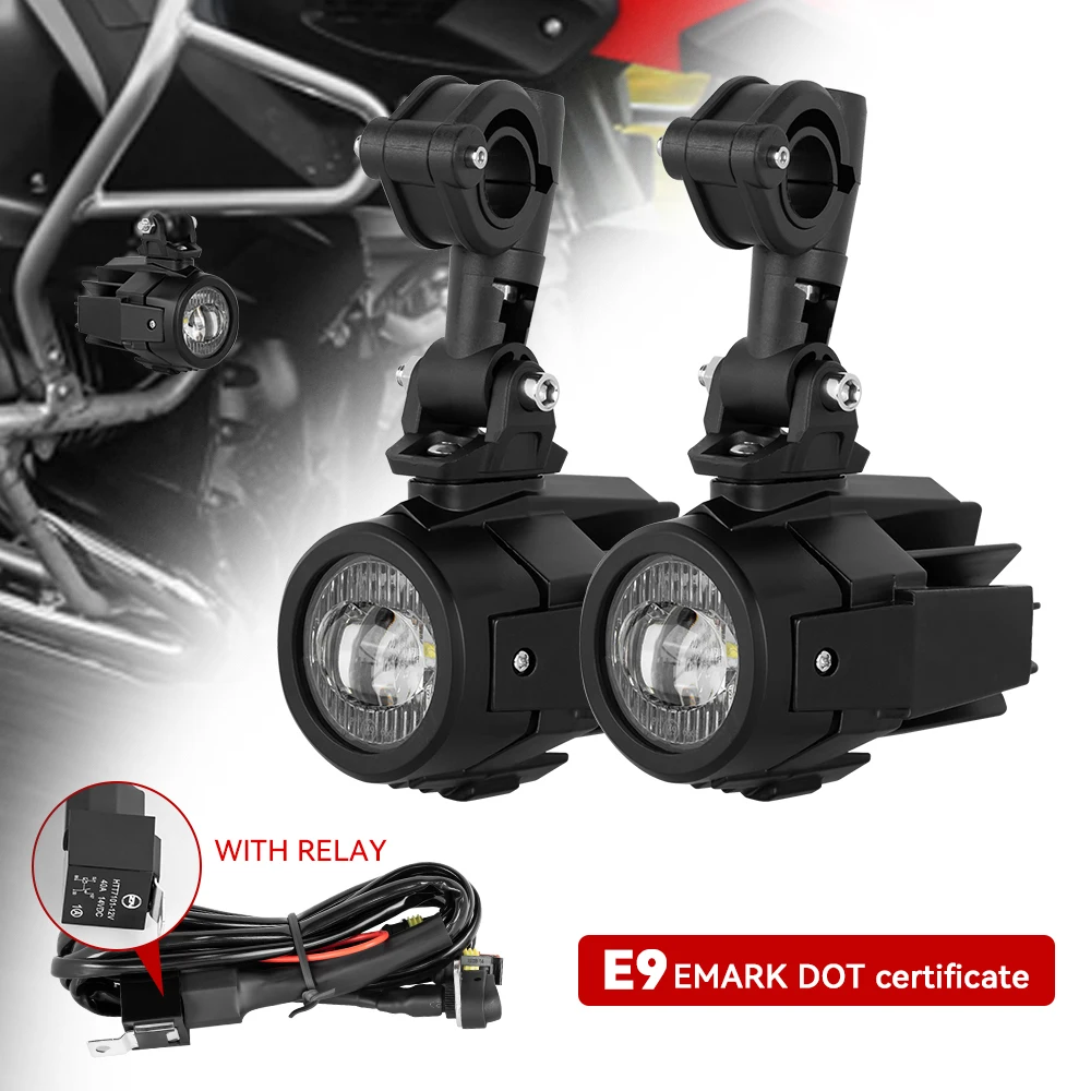 2 Stuks 40W Led Extra Lamp 6000K Super Heldere Fog Rijden Licht Kits Led Verlichting Lampen Drl Voor motorfiets Bmw K1600 R1200G