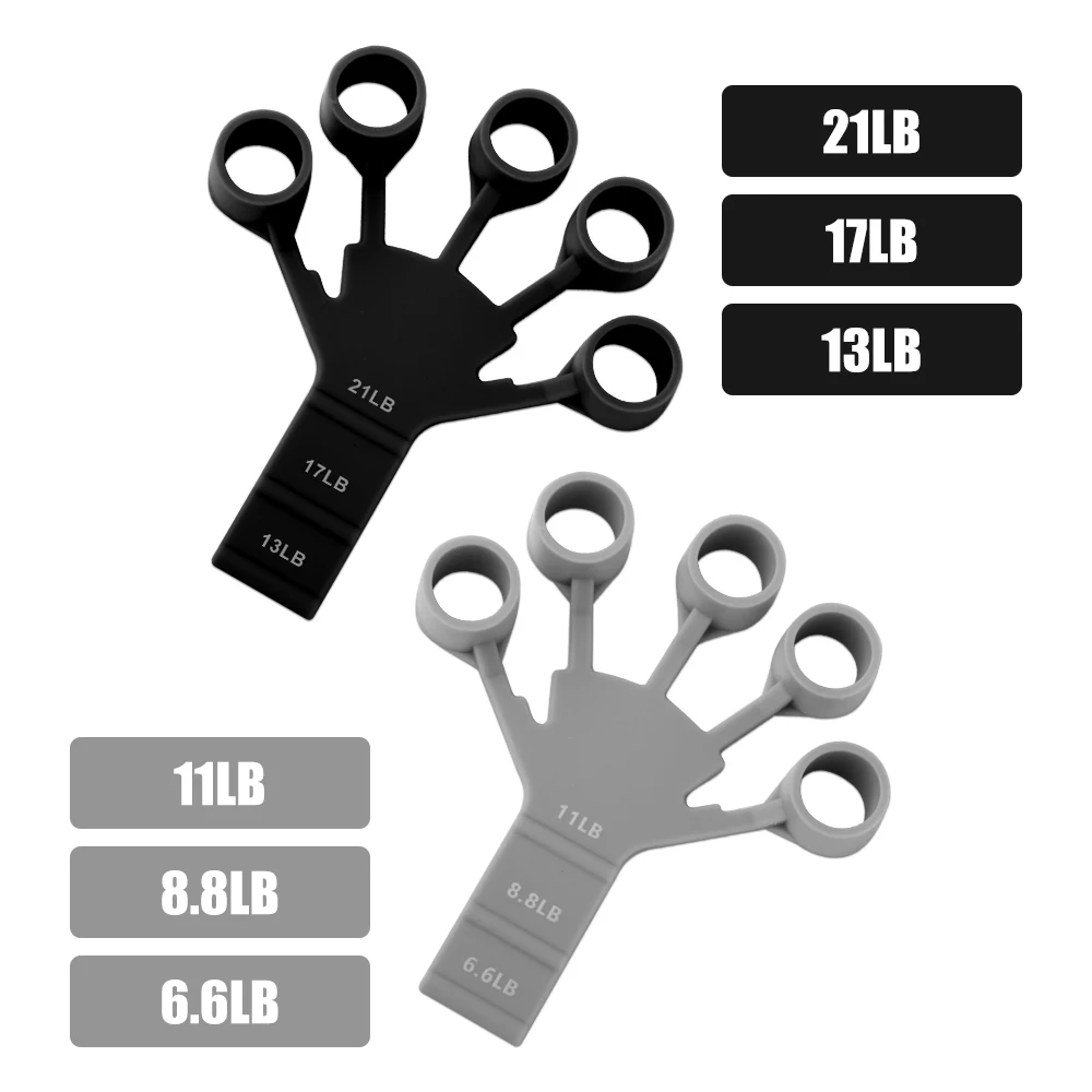 1 pz Silicone Gripster Grip Strengthener Barella per le dita Hand Grip Trainer Palestra Fitness Training Esercizio Hand Grip Strengthener