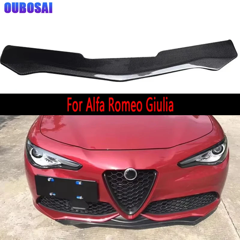 

Для Alfa Romeo Giulia передняя губа из углеродного волокна автомобиля передний бампер переключатель спойлер диффузор chinAuto Запчасти кузовный комплект