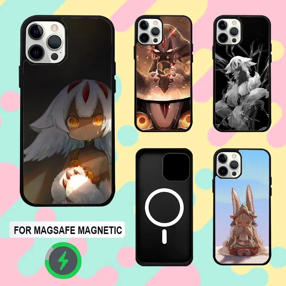 

M-Made In A-Abyss Faputa Phone Case For iPhone 16e,16,15,14,13,12,11,Plus,Pro,Max,Mini Magsafe Magnetic Wireless Charging