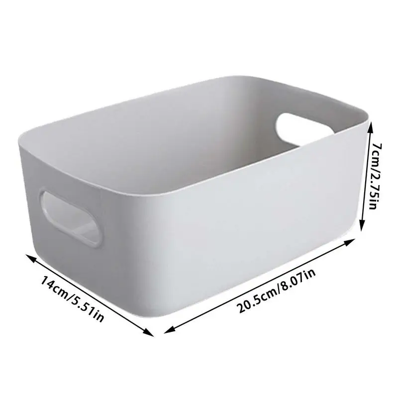 Bathroom Storage Bins Plastics Baskets For Shelves Suitable Home Pantry Plastics Storage Box With Handles For Organizing Closets