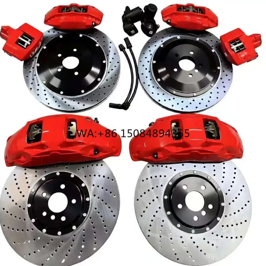 

New Front 10 Piston Rear 4 Piston Electro-Mechanical Brake Caliper, Universal High Performance Auto Brake System Upgrade Parts