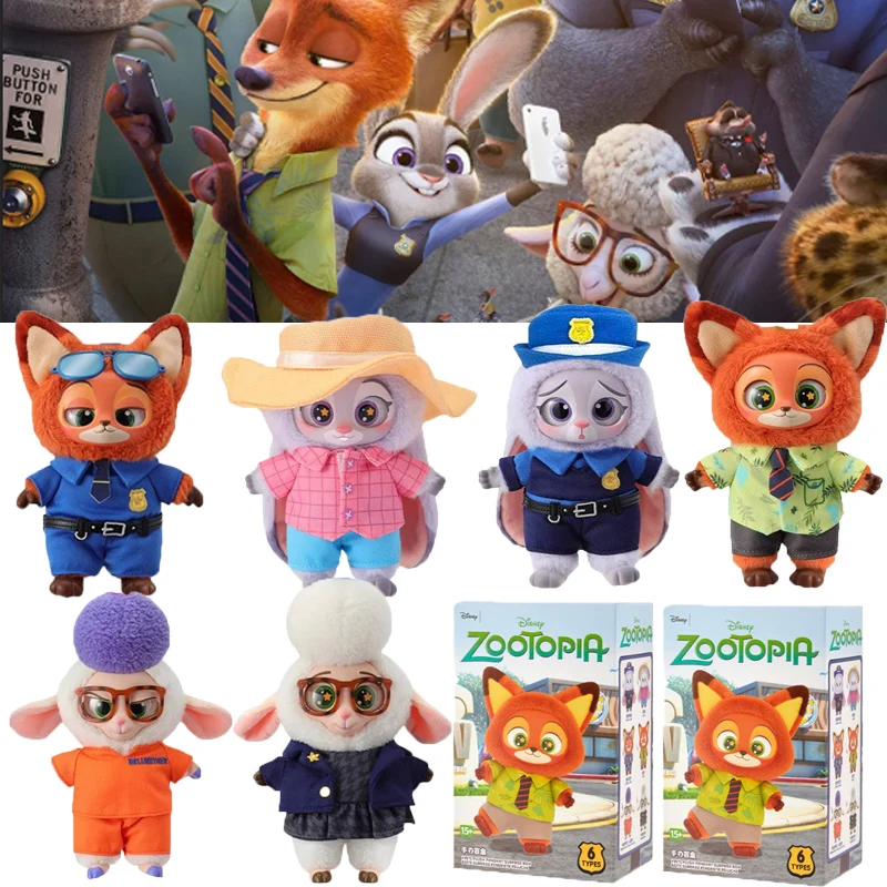 

ГОРЯЧАЯ ПРОДАЖА Zootopia виниловая серия слепая коробка мультяшный кролик персонаж виниловая плюшевая сумка кулон игрушка кукла загадочный модный рождественский подарок