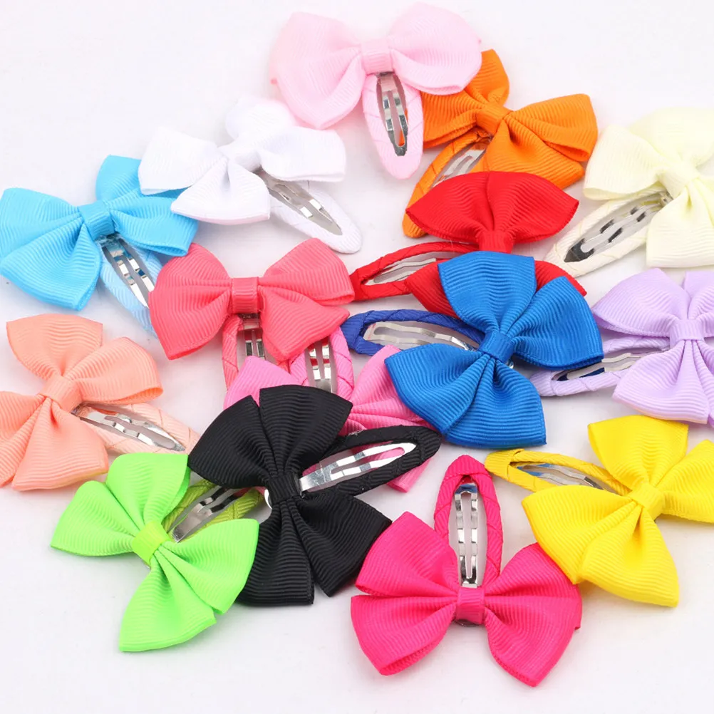 

14 шт. заколок для волос с бантиками, разноцветные, милые, элегантные, стильные, удобные, нескользящие