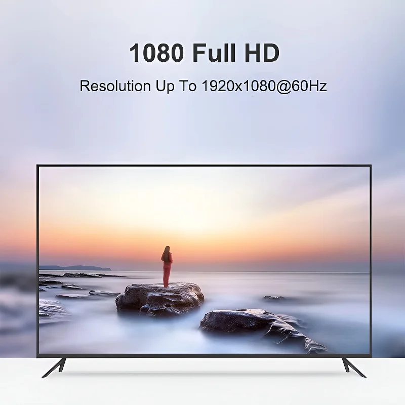 Compatible con HDMI a VGA con Audio HDMI macho a VGA hembra puerto convertidor salida 1080P HDTV vídeo para PC portátil TV Box ordenador