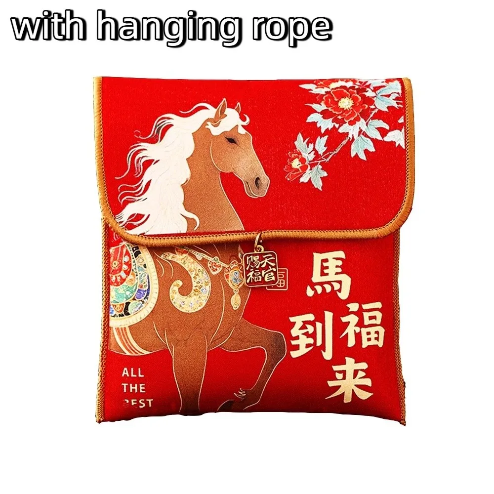 

Practical 2026 Horse Year New Year Red Envelope Blessing Pattern Traditional Red Pocket Good Lucky Hongbao Red Packets Kids Gift