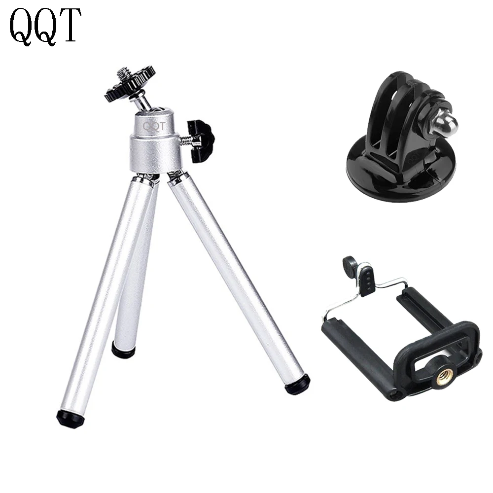 

Штатив и кронштейн QQT для GoPro, держатель с зажимом, адаптер для камеры Go pro, цифровой камеры, автоспуска, смартфона Samsung