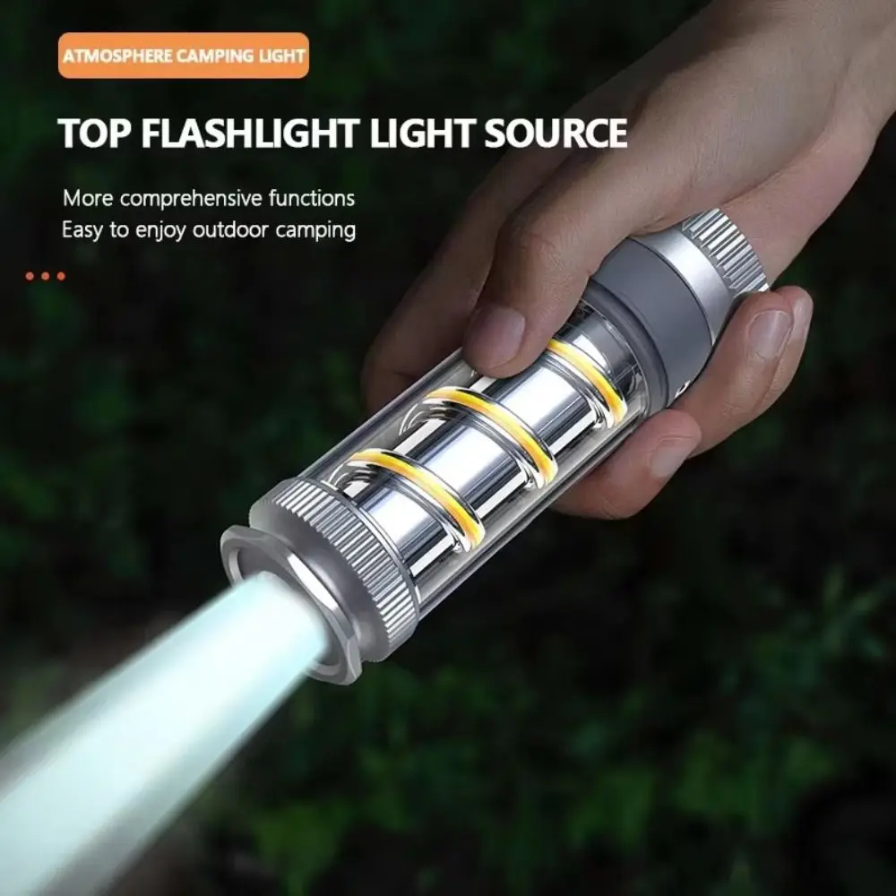 USB Chargeable LED Camping Lights Stepless Dimming IP4X Rated Rechargeable Lantern Infinite Focusing Soft Light